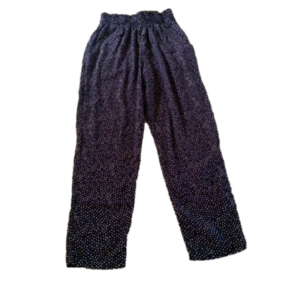 Young Concepts Navy & White Dot Slacks